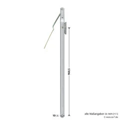 Hörmann Ersatz-Hebelarm Inkl. Adapterplatte, BRH 2125 Mm -Türen Verkauf 1049504 hoermann ersatz hebelarm inkl adapterplatte brh 2125mm bemassung