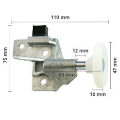 Hörmann Rollenhalter Mit Laufrolle Und Puffer, Rechts 10 Hörmann Rollenhalter Mit Laufrolle Und Puffer, Rechts -Türen Verkauf 1084004 hoermann rollenhalter mit laufrolle und puffer rechts masse