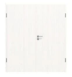 HÖRMANN Doppelflügeltür Gebürstetes Weiß Duradecor ProLine Mit Zarge