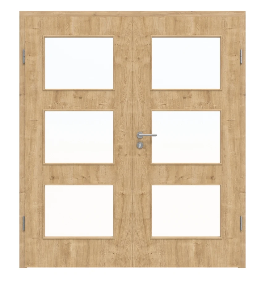 HÖRMANN Doppelflügeltür Wildeiche Duradecor ProLine Mit Lichtausschnitt LA 11 Mit Zarge 1 HÖRMANN Doppelflügeltür Wildeiche Duradecor ProLine Mit Lichtausschnitt LA 11 Mit Zarge