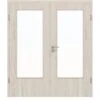 HÖRMANN Doppelflügeltür Gebürstete Salzeiche Duradecor ProLine Mit Lichtausschnitt LA-DIN Mit Zarge