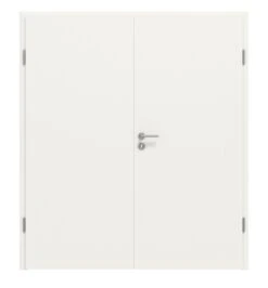 HÖRMANN Doppelflügeltür Verkehrsweiß RAL 9016 Lack ProLine Mit Zarge