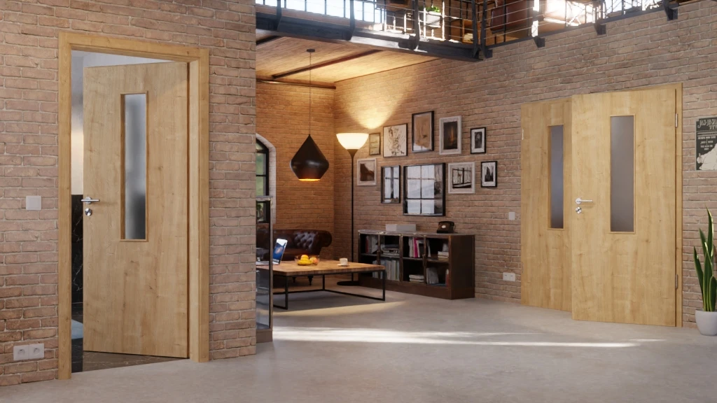 HÖRMANN Doppelflügeltür Wildeiche Duradecor ProLine Mit Lichtausschnitt LA 4 Mittig Mit Zarge 2 HÖRMANN Doppelflügeltür Wildeiche Duradecor ProLine Mit Lichtausschnitt LA 4 Mittig Mit Zarge - Image 2