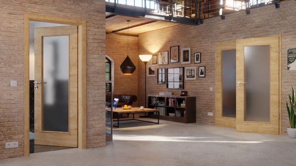 HÖRMANN Doppelflügeltür Wildeiche Quer Duradecor ProLine Mit Lichtausschnitt LA 8 Mit Zarge 2 HÖRMANN Doppelflügeltür Wildeiche Quer Duradecor ProLine Mit Lichtausschnitt LA 8 Mit Zarge - Image 2