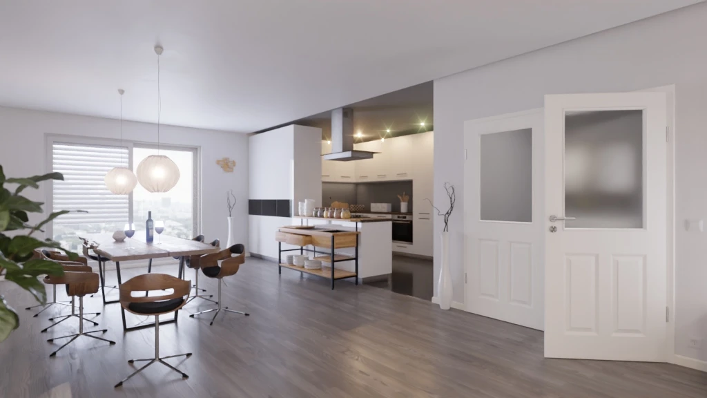 HÖRMANN Doppelflügeltür Carolina 2 Weißlack ClassicLine Mit Lichtausschnitt LA 2 Mit Zarge 2 HÖRMANN Doppelflügeltür Carolina 2 Weißlack ClassicLine Mit Lichtausschnitt LA 2 Mit Zarge - Image 2