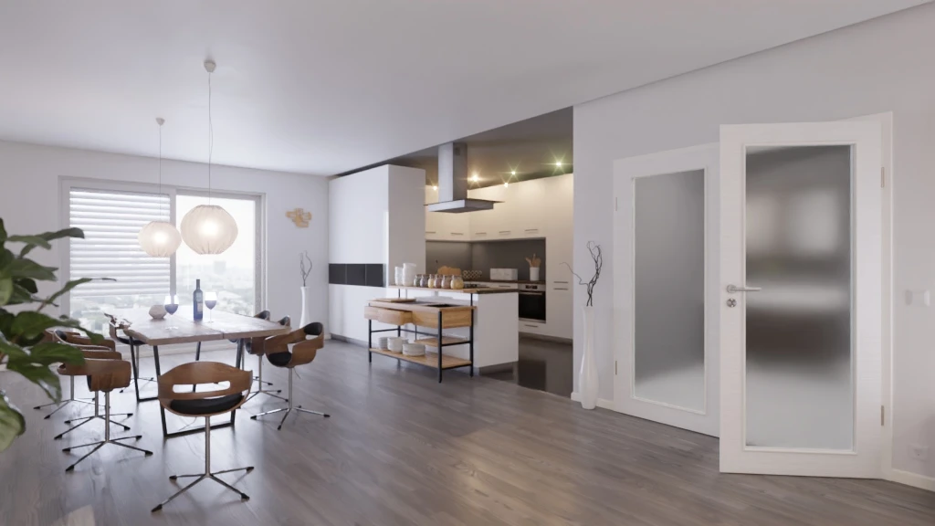 HÖRMANN Doppelflügeltür Schiefer Weiß Proline Concepto Mit Lichtausschnitt LA 27 Mit Zarge 2 HÖRMANN Doppelflügeltür Schiefer Weiß Proline Concepto Mit Lichtausschnitt LA 27 Mit Zarge - Image 2