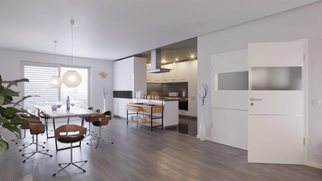 HÖRMANN Doppelflügeltür Pure 2 Weißlack DesignLine Mit Lichtausschnitt Quer Mit Lisene Steel 79 Mit Zarge 2 HÖRMANN Doppelflügeltür Pure 2 Weißlack DesignLine Mit Lichtausschnitt Quer Mit Lisene Steel 79 Mit Zarge - Image 2