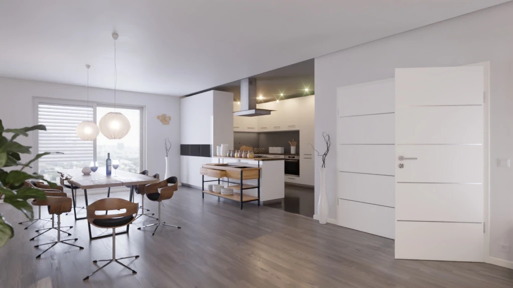 HÖRMANN Doppelflügeltür Ultramatt Weiß DesignLine Concepto Steel-Plain 27 Mit Zarge 2 HÖRMANN Doppelflügeltür Ultramatt Weiß DesignLine Concepto Steel-Plain 27 Mit Zarge - Image 2