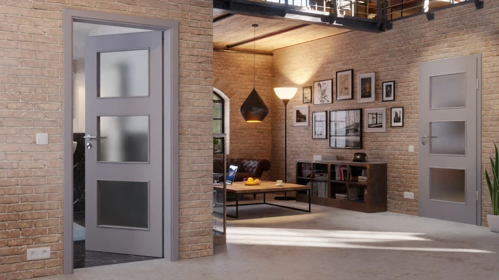 HÖRMANN Innentür Staubgrau RAL 7037 Duradecor ProLine Mit Lichtausschnitt LA 11 2 HÖRMANN Innentür Staubgrau RAL 7037 Duradecor ProLine Mit Lichtausschnitt LA 11 - Image 2