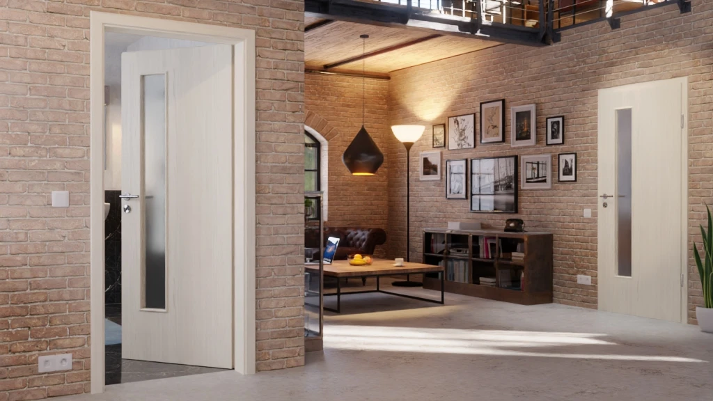 HÖRMANN Innentür Gebürstete Pinie Duradecor ProLine Mit Lichtausschnitt LA 24 Schlossseitig 2 HÖRMANN Innentür Gebürstete Pinie Duradecor ProLine Mit Lichtausschnitt LA 24 Schlossseitig - Image 2