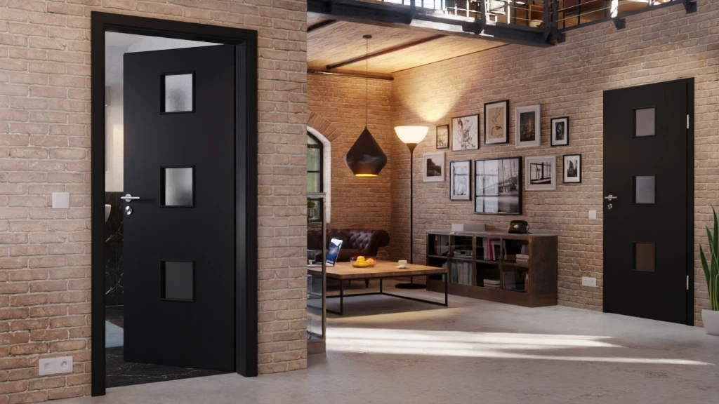 HÖRMANN Innentür Anthrazit RAL 7016 Mattlack ProLine Mit Lichtausschnitt LA 10 2 HÖRMANN Innentür Anthrazit RAL 7016 Mattlack ProLine Mit Lichtausschnitt LA 10 - Image 2