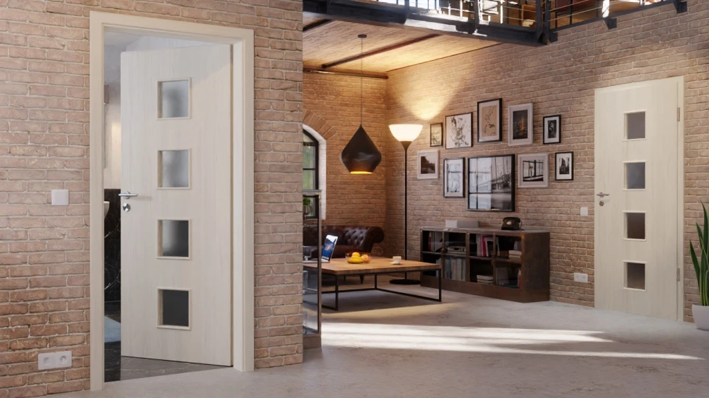 HÖRMANN Innentür Gebürstete Pinie Duradecor ProLine Mit Lichtausschnitt LA 14 2 HÖRMANN Innentür Gebürstete Pinie Duradecor ProLine Mit Lichtausschnitt LA 14 - Image 2