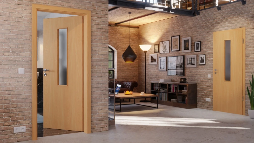 HÖRMANN Innentür Französische Buche Duradecor ProLine Mit Lichtausschnitt LA 4 Mittig 2 HÖRMANN Innentür Französische Buche Duradecor ProLine Mit Lichtausschnitt LA 4 Mittig - Image 2