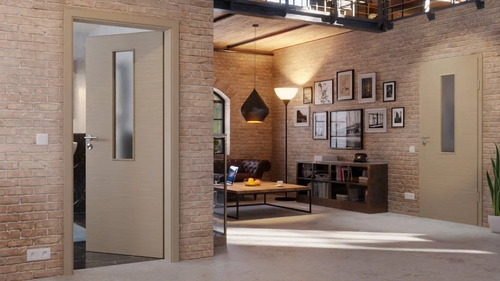 HÖRMANN Innentür Schiefer Taupe Duradecor Proline Concepto Mit Lichtausschnitt LA 4 2 HÖRMANN Innentür Schiefer Taupe Duradecor Proline Concepto Mit Lichtausschnitt LA 4 - Image 2