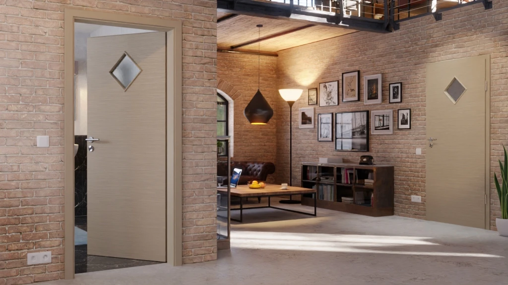 HÖRMANN Innentür Schiefer Taupe Duradecor Proline Concepto Mit Lichtausschnitt LA 6 2 HÖRMANN Innentür Schiefer Taupe Duradecor Proline Concepto Mit Lichtausschnitt LA 6 - Image 2