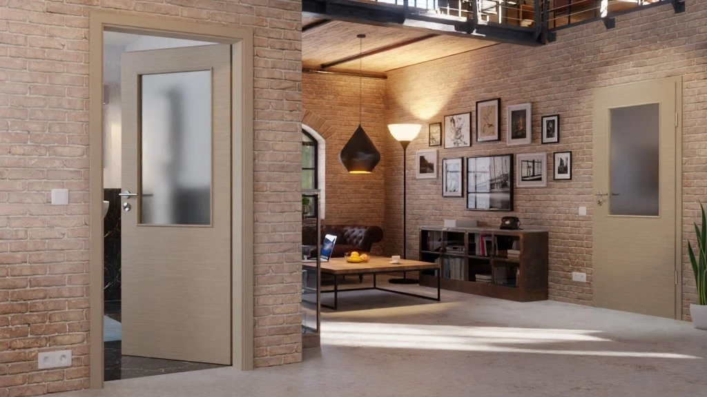 HÖRMANN Innentür Schiefer Taupe Duradecor Proline Concepto Mit Lichtausschnitt LA 7 2 HÖRMANN Innentür Schiefer Taupe Duradecor Proline Concepto Mit Lichtausschnitt LA 7 - Image 2