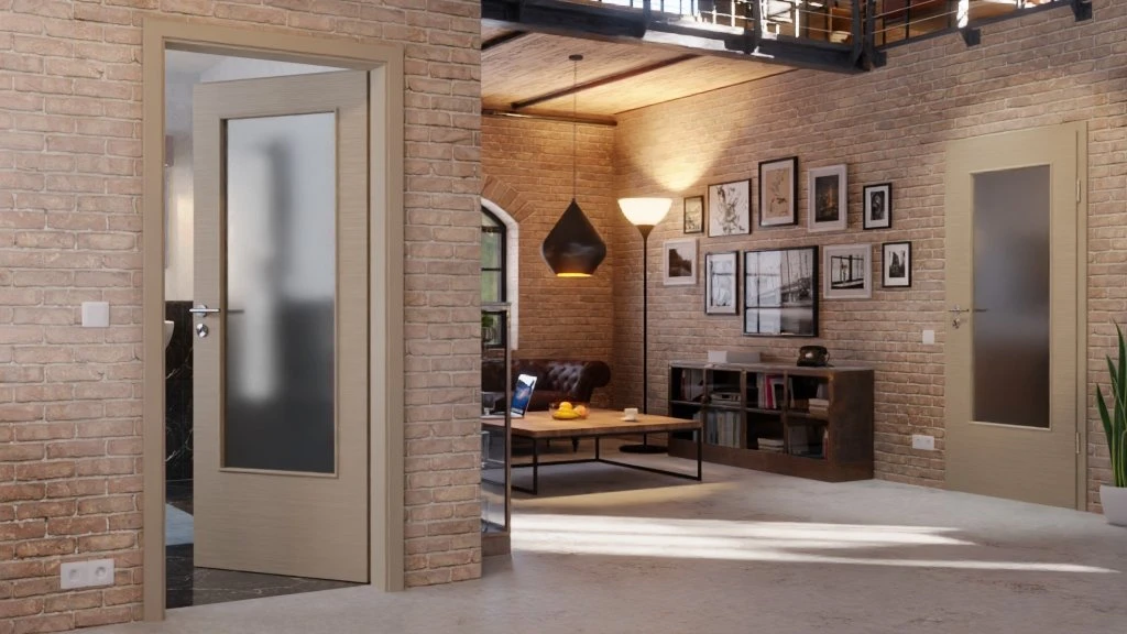 HÖRMANN Innentür Schiefer Taupe Duradecor Proline Concepto Mit Lichtausschnitt LA-DIN 2 HÖRMANN Innentür Schiefer Taupe Duradecor Proline Concepto Mit Lichtausschnitt LA-DIN - Image 2