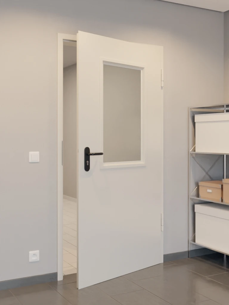 HÖRMANN Innentür-Set Stahl Mehrzwecktür D65-1 OD Mit Lichtausschnitt LA-B2 Inkl. Eckzarge 3 HÖRMANN Innentür-Set Stahl Mehrzwecktür D65-1 OD Mit Lichtausschnitt LA-B2 Inkl. Eckzarge - Image 3