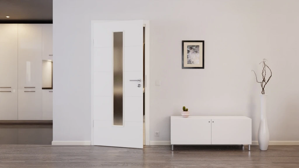 HÖRMANN Innentür Stripe 15 Verkehrsweiß RAL 9016 Duradecor DesignLine Mit Lichtausschnitt LA 24 2 HÖRMANN Innentür Stripe 15 Verkehrsweiß RAL 9016 Duradecor DesignLine Mit Lichtausschnitt LA 24 - Image 2