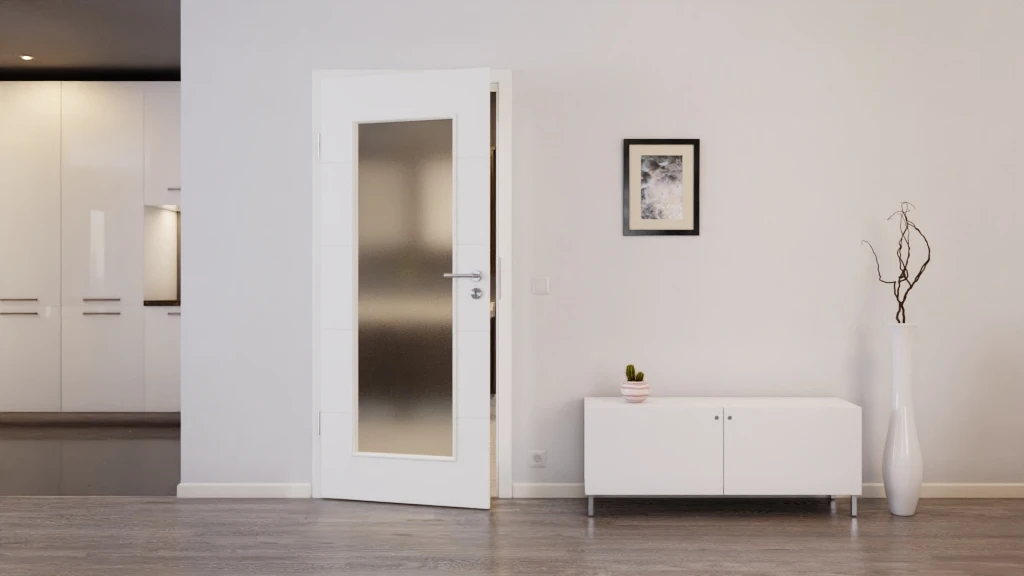 HÖRMANN Innentür Stripe 15 Verkehrsweiß RAL 9016 Duradecor DesignLine Mit Lichtausschnitt LA 26 2 HÖRMANN Innentür Stripe 15 Verkehrsweiß RAL 9016 Duradecor DesignLine Mit Lichtausschnitt LA 26 - Image 2