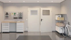 HÖRMANN Komplettset 2-flg. Mehrzwecktür MZ-2 Mit Lichtausschnitt LA-B5 Inkl. Eckzarge -Türen Verkauf 2.1 funktionstueren mz la b5 ral9002 150850 stilwelt front