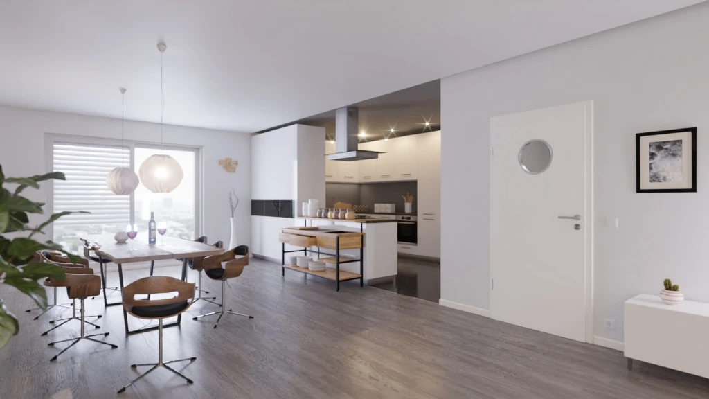 HÖRMANN Innentür Verkehrsweiß RAL 9016 Duradecor ProLine Mit Lichtausschnitt LA Bullauge 2 HÖRMANN Innentür Verkehrsweiß RAL 9016 Duradecor ProLine Mit Lichtausschnitt LA Bullauge - Image 2