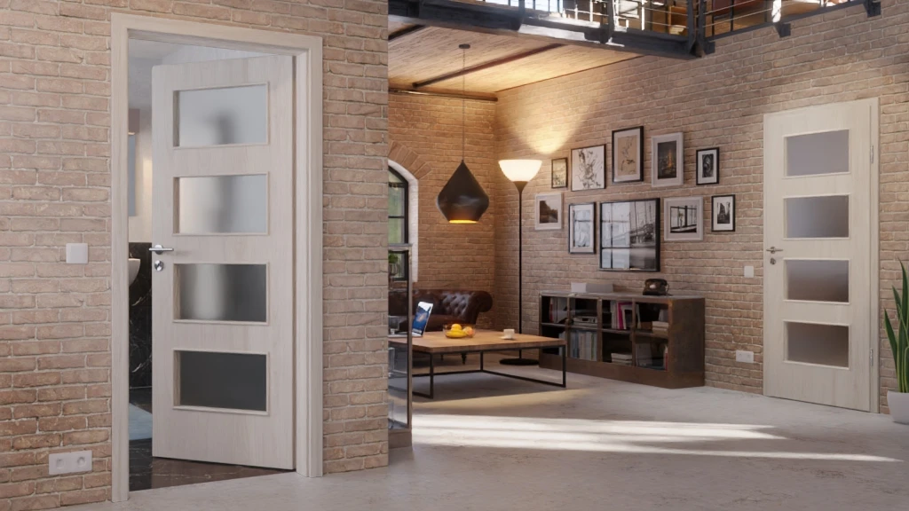 HÖRMANN Innentür Gebürstete Salzeiche Duradecor ProLine Mit Lichtausschnitt LA 9 2 HÖRMANN Innentür Gebürstete Salzeiche Duradecor ProLine Mit Lichtausschnitt LA 9 - Image 2