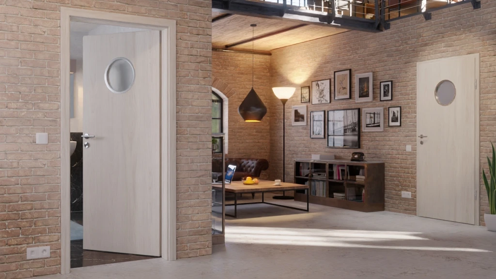 HÖRMANN Innentür Gebürstete Salzeiche Duradecor ProLine Mit Lichtausschnitt LA Bullauge 2 HÖRMANN Innentür Gebürstete Salzeiche Duradecor ProLine Mit Lichtausschnitt LA Bullauge - Image 2