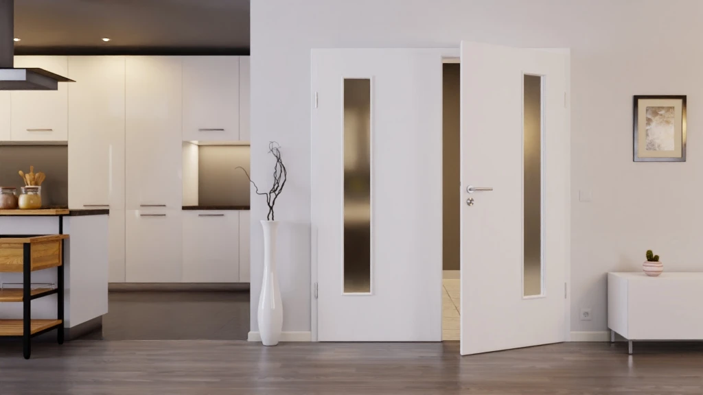 HÖRMANN Doppelflügeltür Esche Weiß Duradecor ProLine Mit Lichtausschnitt LA 24 Bandseitig Mit Zarge 3 HÖRMANN Doppelflügeltür Esche Weiß Duradecor ProLine Mit Lichtausschnitt LA 24 Bandseitig Mit Zarge - Image 3