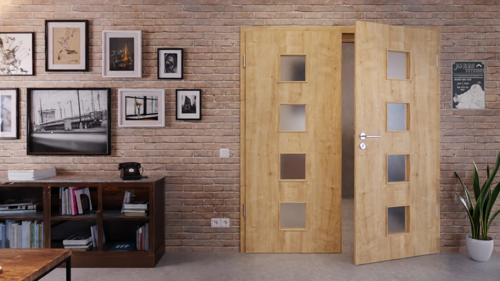 HÖRMANN Doppelflügeltür Wildeiche Duradecor ProLine Mit Lichtausschnitt LA 14 Mit Zarge 3 HÖRMANN Doppelflügeltür Wildeiche Duradecor ProLine Mit Lichtausschnitt LA 14 Mit Zarge - Image 3