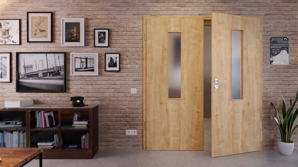 HÖRMANN Doppelflügeltür Wildeiche Duradecor ProLine Mit Lichtausschnitt LA 4 Mittig Mit Zarge 3 HÖRMANN Doppelflügeltür Wildeiche Duradecor ProLine Mit Lichtausschnitt LA 4 Mittig Mit Zarge - Image 3