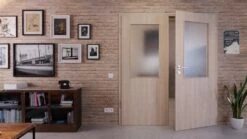 HÖRMANN Doppelflügeltür Graueiche Duradecor ProLine Mit Lichtausschnitt LA 7 Mit Zarge -Türen Verkauf 2.2 fluegeltueren baseline la 7 graueiche 214910 stilwelt front 3