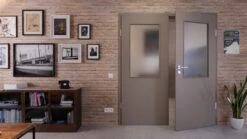 HÖRMANN Doppelflügeltür Taupe RAL 7048 Lack ProLine Mit Lichtausschnitt LA-7 Mit Zarge -Türen Verkauf 2.2 fluegeltueren baseline la 7 ral7048 225585 stilwelt front