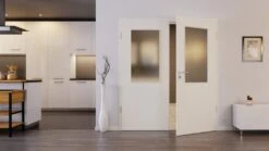 HÖRMANN Doppelflügeltür Reinweiß RAL 9010 Lack ProLine Mit Lichtausschnitt LA 7 Mit Zarge -Türen Verkauf 2.2 fluegeltueren baseline la 7 ral9010 214922 stilwelt front 3