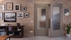 HÖRMANN Doppelflügeltür Taupe RAL 7048 Lack ProLine Mit Lichtausschnitt LA-DIN Mit Zarge -Türen Verkauf 2.2 fluegeltueren baseline la din ral7048 225581 stilwelt front