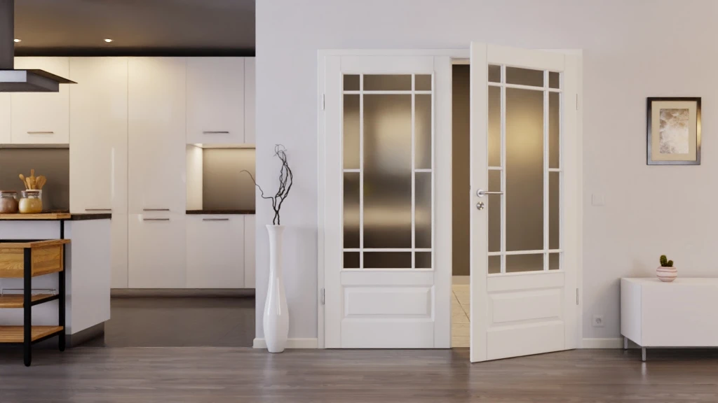 HÖRMANN Doppelflügeltür Carolina 5 Weißlack ClassicLine Mit Lichtausschnitt LA Lugano Mit Zarge 3 HÖRMANN Doppelflügeltür Carolina 5 Weißlack ClassicLine Mit Lichtausschnitt LA Lugano Mit Zarge - Image 3