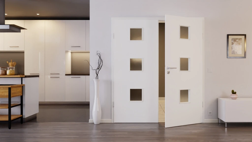 HÖRMANN Doppelflügeltür Ultramatt Weiß Proline Concepto Mit Lichtausschnitt LA 10 Mit Zarge 2 HÖRMANN Doppelflügeltür Ultramatt Weiß Proline Concepto Mit Lichtausschnitt LA 10 Mit Zarge - Image 2