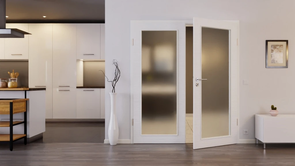 HÖRMANN Doppelflügeltür Schiefer Weiß Proline Concepto Mit Lichtausschnitt LA 27 Mit Zarge 3 HÖRMANN Doppelflügeltür Schiefer Weiß Proline Concepto Mit Lichtausschnitt LA 27 Mit Zarge - Image 3