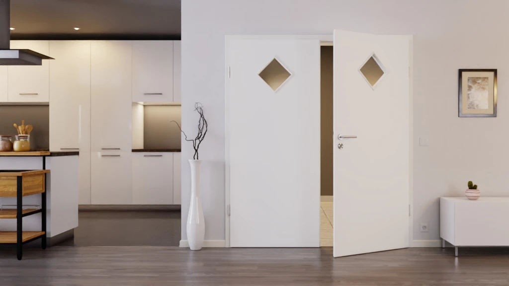 HÖRMANN Doppelflügeltür Ultramatt Weiß Proline Concepto Mit Lichtausschnitt LA 6 Mit Zarge 2 HÖRMANN Doppelflügeltür Ultramatt Weiß Proline Concepto Mit Lichtausschnitt LA 6 Mit Zarge - Image 2