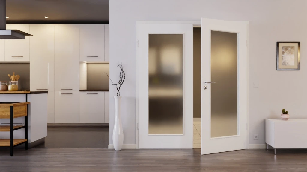 HÖRMANN Doppelflügeltür Ultramatt Weiß Proline Concepto Mit Lichtausschnitt LA 8 Mit Zarge 2 HÖRMANN Doppelflügeltür Ultramatt Weiß Proline Concepto Mit Lichtausschnitt LA 8 Mit Zarge - Image 2