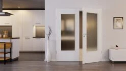 HÖRMANN Doppelflügeltür Schiefer Weiß Proline Concepto Mit Lichtausschnitt LA-DIN Mit Zarge -Türen Verkauf 2.2 fluegeltueren concepto la din cross schiefer weiss 190188 stilwelt front 1