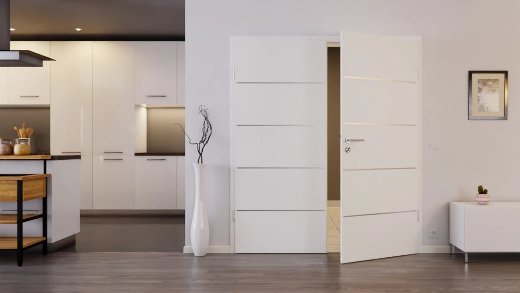 HÖRMANN Doppelflügeltür Steel-Plain 27 Weißlack DesignLine Steel-Plain Mit Zarge 2 HÖRMANN Doppelflügeltür Steel-Plain 27 Weißlack DesignLine Steel-Plain Mit Zarge - Image 2