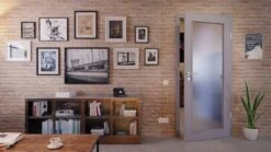 HÖRMANN Innentür Staubgrau RAL 7037 Duradecor ProLine Mit Lichtausschnitt LA 27 -Türen Verkauf 2.2 innentueren baseline duradecor glatt la 27 staubgrau 208821 stilwelt front