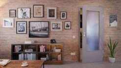 HÖRMANN Innentür Staubgrau RAL 7037 Duradecor ProLine Mit Lichtausschnitt LA-DIN -Türen Verkauf 2.2 innentueren baseline duradecor glatt la din staubgrau 208805 stilwelt front