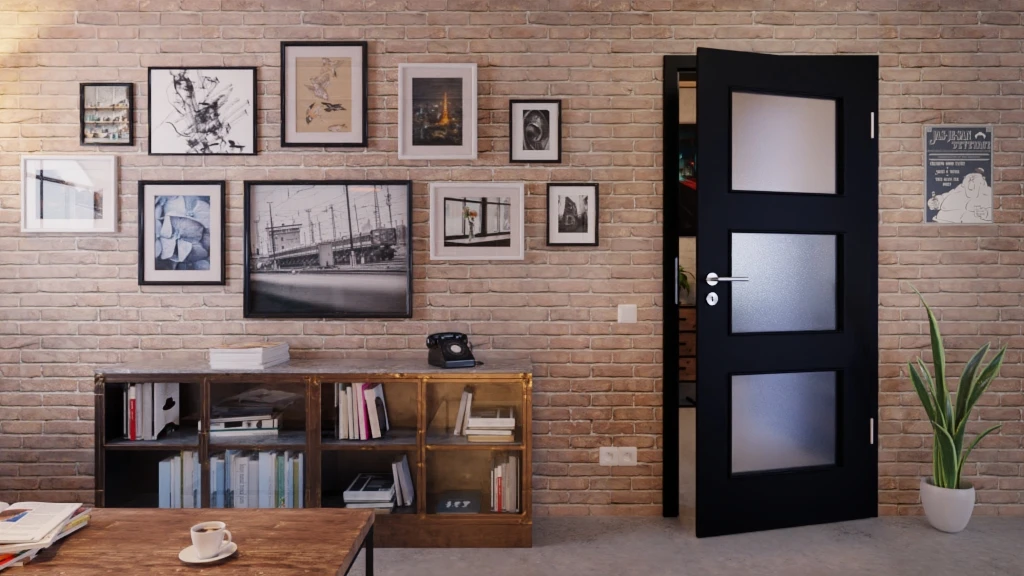 HÖRMANN Innentür Schwarz RAL 9005 Lack ProLine Mit Lichtausschnitt LA-11 3 HÖRMANN Innentür Schwarz RAL 9005 Lack ProLine Mit Lichtausschnitt LA-11 - Image 3