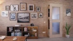 HÖRMANN Innentür Graueiche Quer Duradecor ProLine Mit Lichtausschnitt LA 12 -Türen Verkauf 2.2 innentueren baseline la 12 cross graueiche 214548 stilwelt front