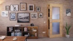 HÖRMANN Innentür Wildeiche Quer Duradecor ProLine Mit Lichtausschnitt LA 12 -Türen Verkauf 2.2 innentueren baseline la 12 cross wildeiche 214552 stilwelt front