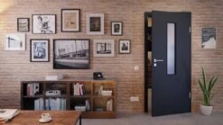 HÖRMANN Innentür Anthrazit RAL 7016 Lack ProLine Mit Lichtausschnitt LA-4 Mittig -Türen Verkauf 2.2 innentueren baseline la 4 m ral7016 225419 stilwelt front