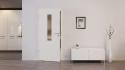 HÖRMANN Innentür Reinweiß RAL 9010 Lack ProLine Mit Lichtausschnitt LA 4 Mittig -Türen Verkauf 2.2 innentueren baseline la 4 m ral9010 214746 stilwelt front