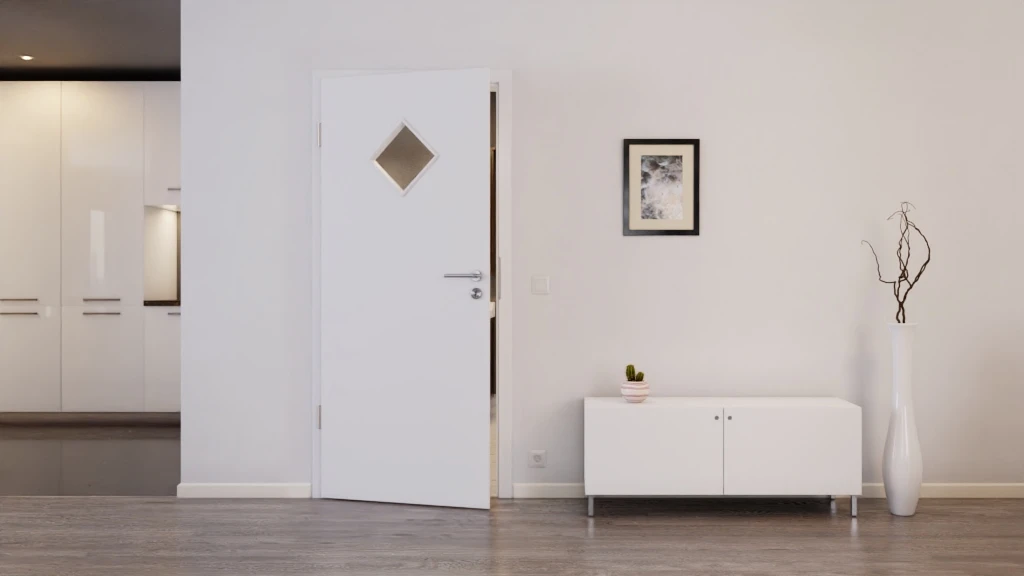 HÖRMANN Innentür Bütte Weiß Duradecor ProLine Mit Lichtausschnitt LA 6 Raute 3 HÖRMANN Innentür Bütte Weiß Duradecor ProLine Mit Lichtausschnitt LA 6 Raute - Image 3